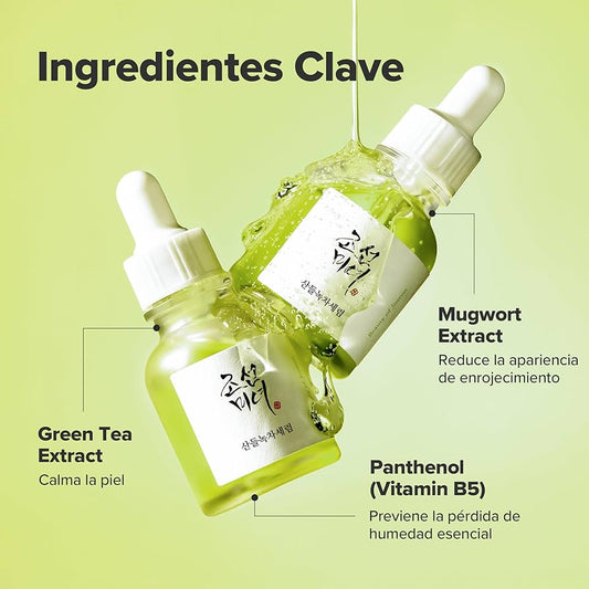 Calming serum : Green tea + Panthenol
30ml
Beauty of Joseon