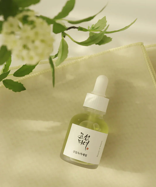 Calming serum : Green tea + Panthenol
30ml
Beauty of Joseon
