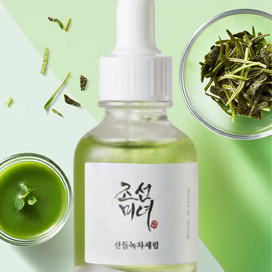 Calming serum : Green tea + Panthenol
30ml
Beauty of Joseon