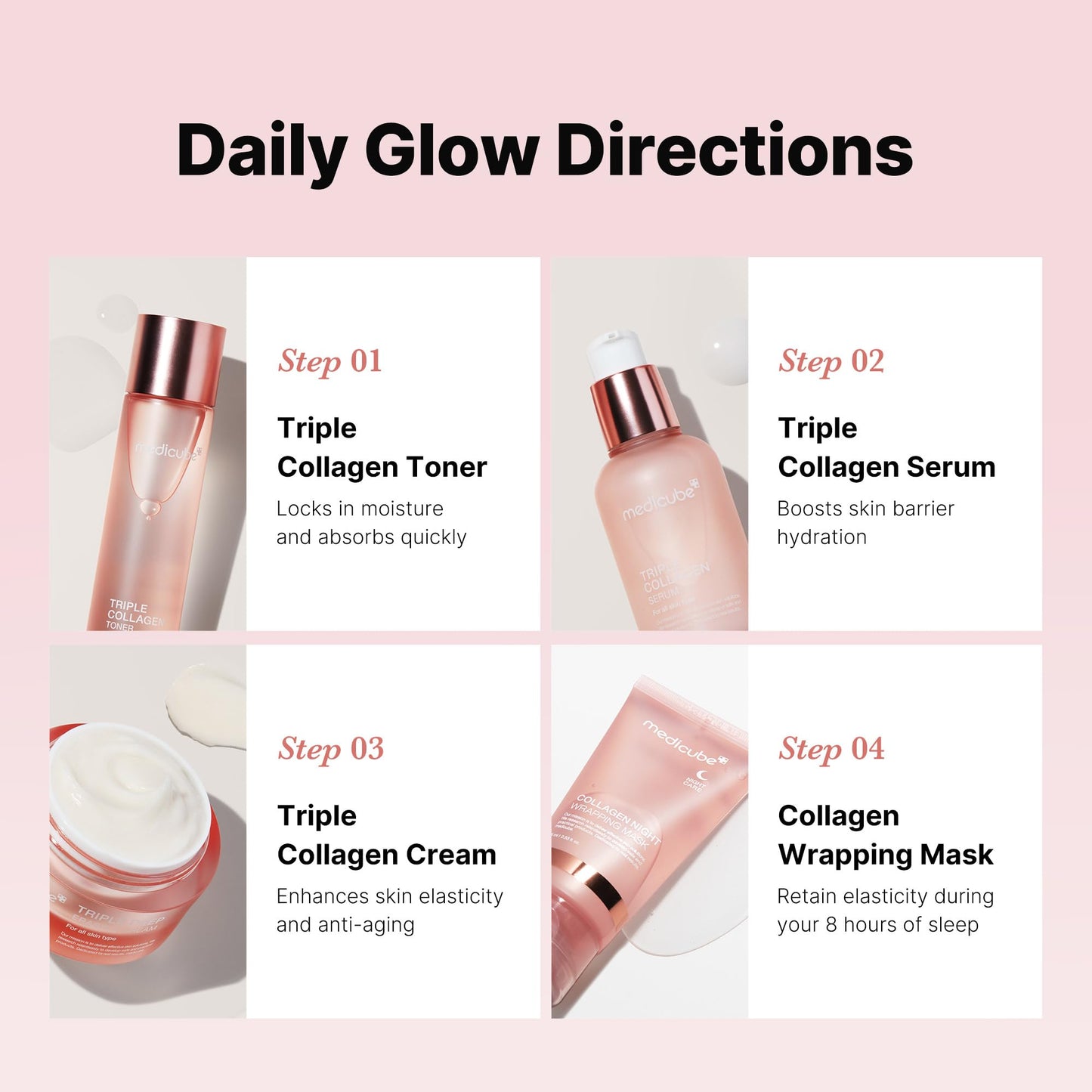 PACK 💕Medicube Daily Glow - Triple Collagen Set💕