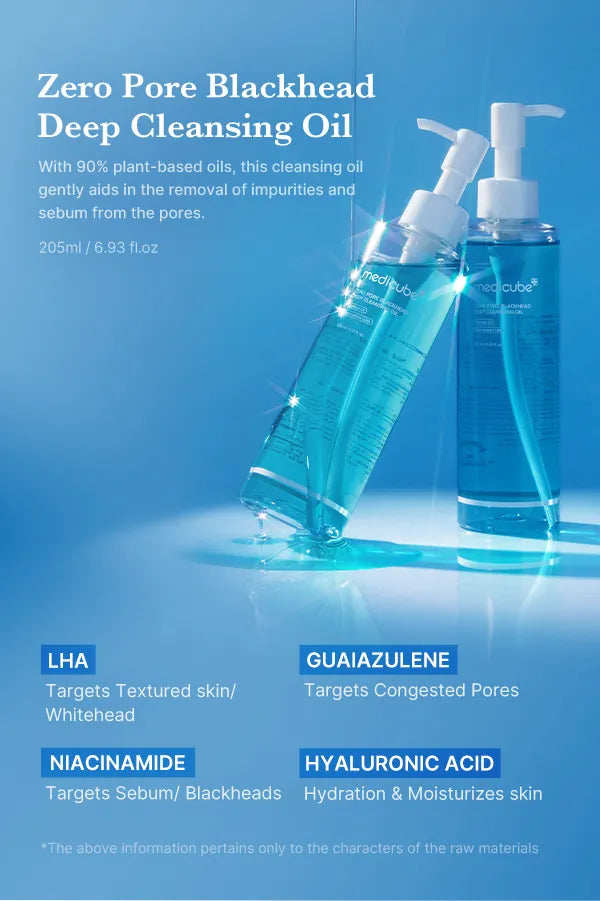 Zero Pore Blackhead Deep Cleansing Oil 205 ml MEDICUBE